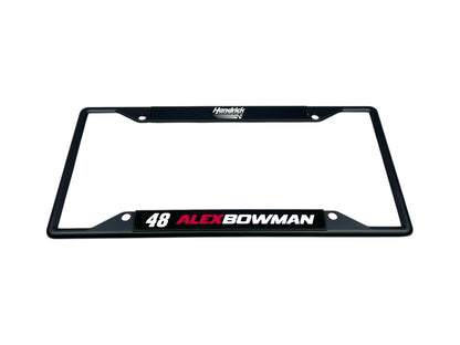 Alex Bowman #48 Ally Name Rail Black License Plate Frame