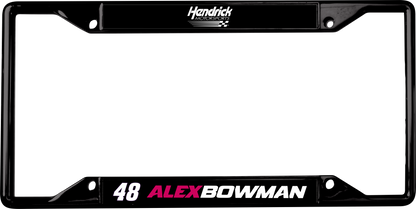 Alex Bowman #48 Ally Name Rail Black License Plate Frame