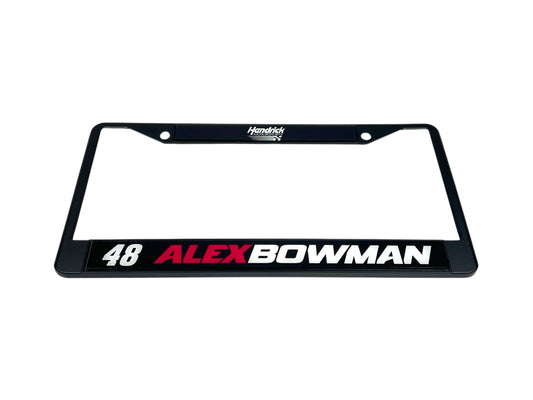Alex Bowman #48 Ally Name Rail Black License Plate Frame