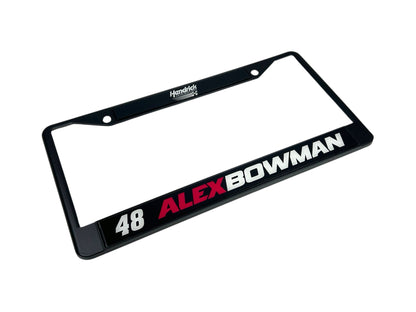 Alex Bowman #48 Ally Name Rail Black License Plate Frame