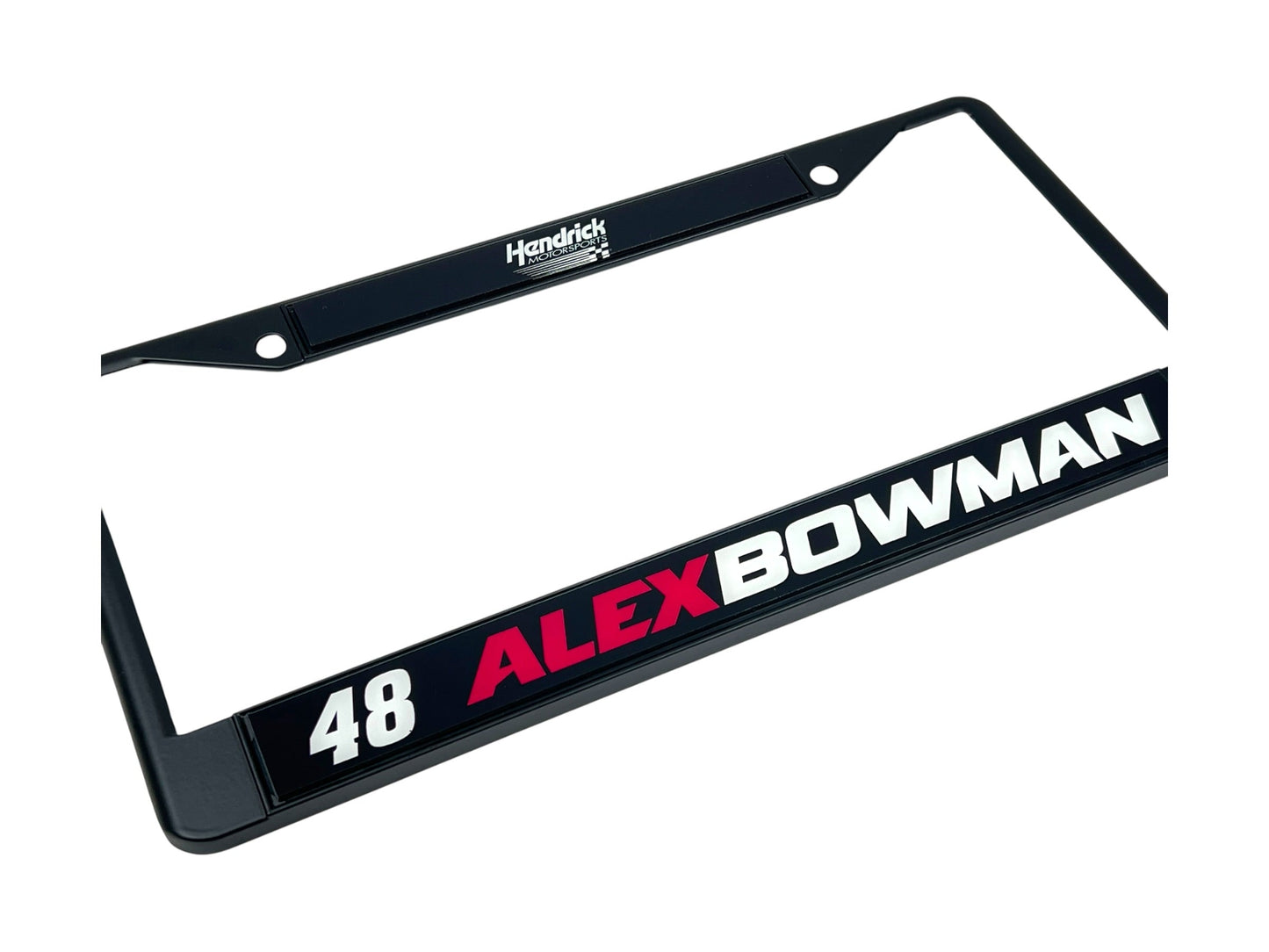 Alex Bowman #48 Ally Name Rail Black License Plate Frame