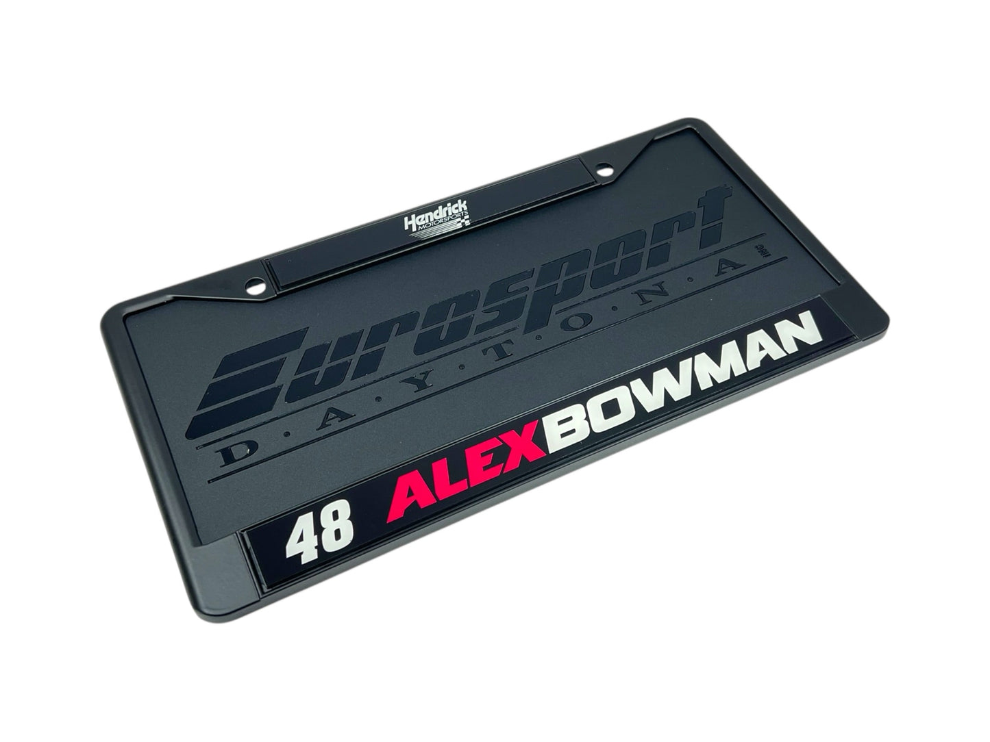 Alex Bowman #48 Ally Name Rail Black License Plate Frame