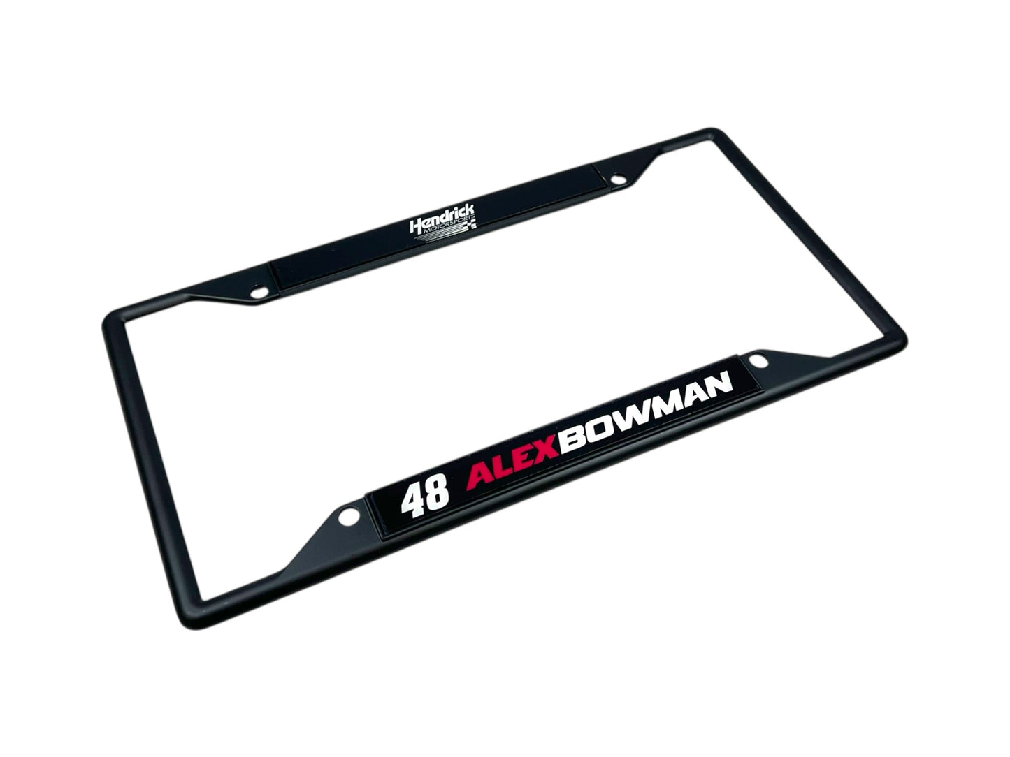 Alex Bowman #48 Ally Name Rail Black License Plate Frame