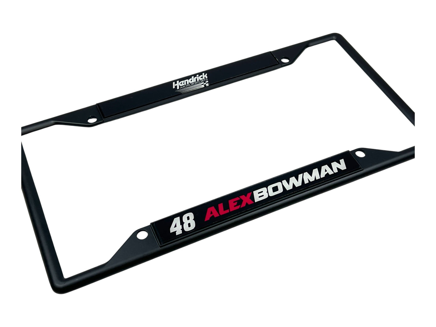 Alex Bowman #48 Ally Name Rail Black License Plate Frame