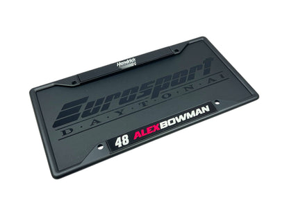 Alex Bowman #48 Ally Name Rail Black License Plate Frame