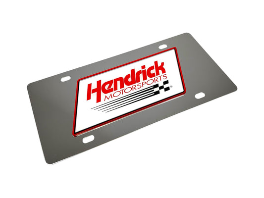 Hendrick Motorsports Stainless Steel License Plate