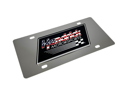 Hendrick Motorsports American Flag Stainless Steel License Plate