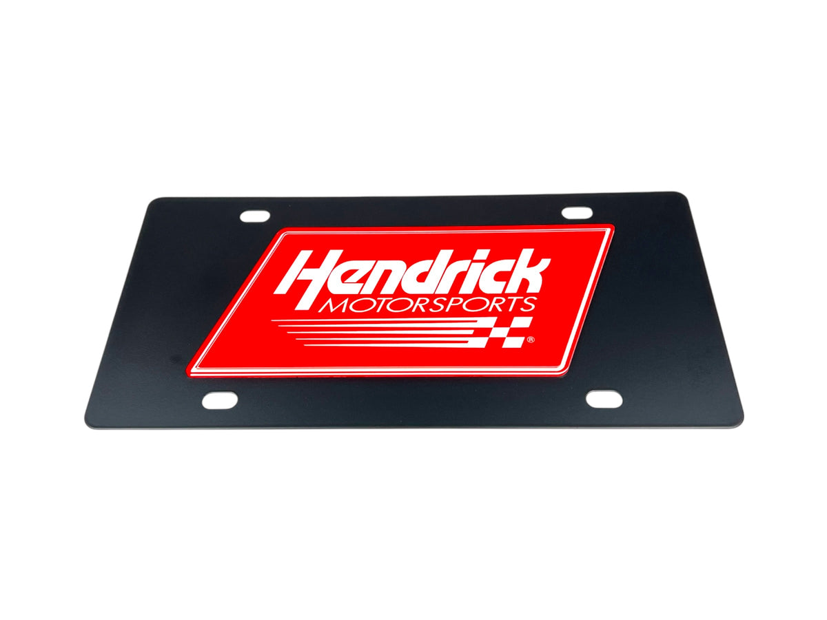 Hendrick Motorsports Carbon Steel License Plate
