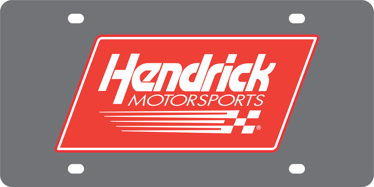 Hendrick Motorsports Carbon Steel License Plate
