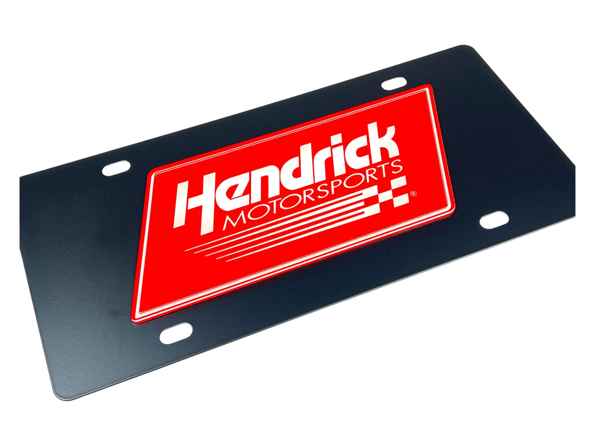 Hendrick Motorsports Carbon Steel License Plate