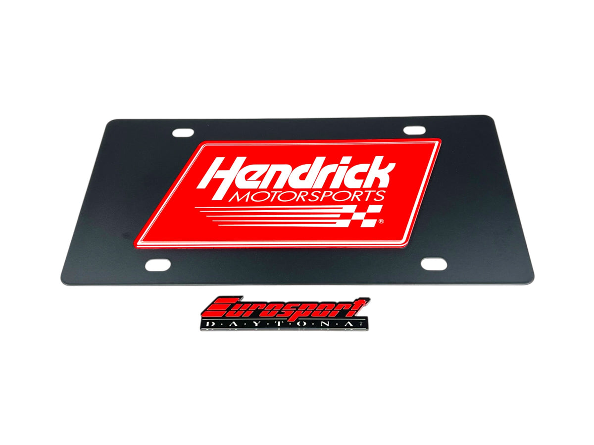 Hendrick Motorsports Carbon Steel License Plate