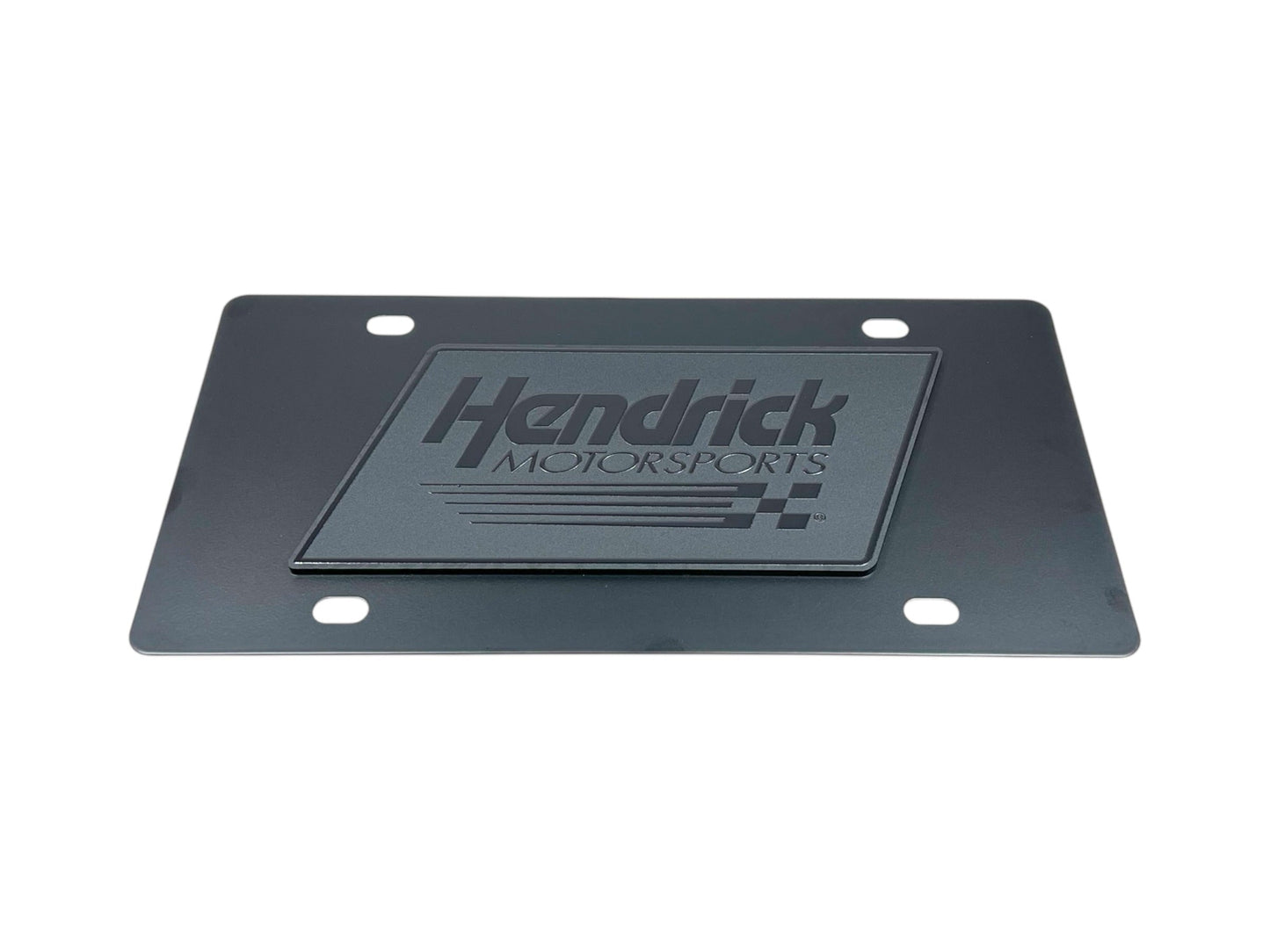 Hendrick Motorsports Blacked Out Carbon Steel License Plate