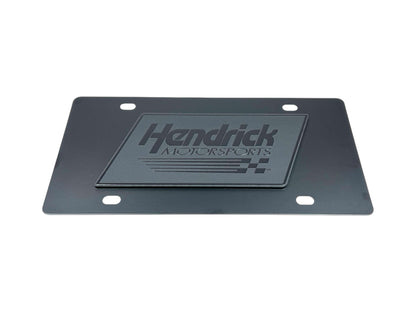Hendrick Motorsports Blacked Out Carbon Steel License Plate