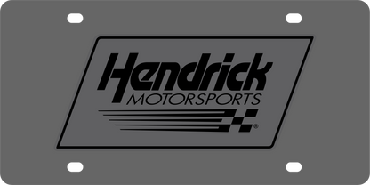 Hendrick Motorsports Blacked Out Carbon Steel License Plate