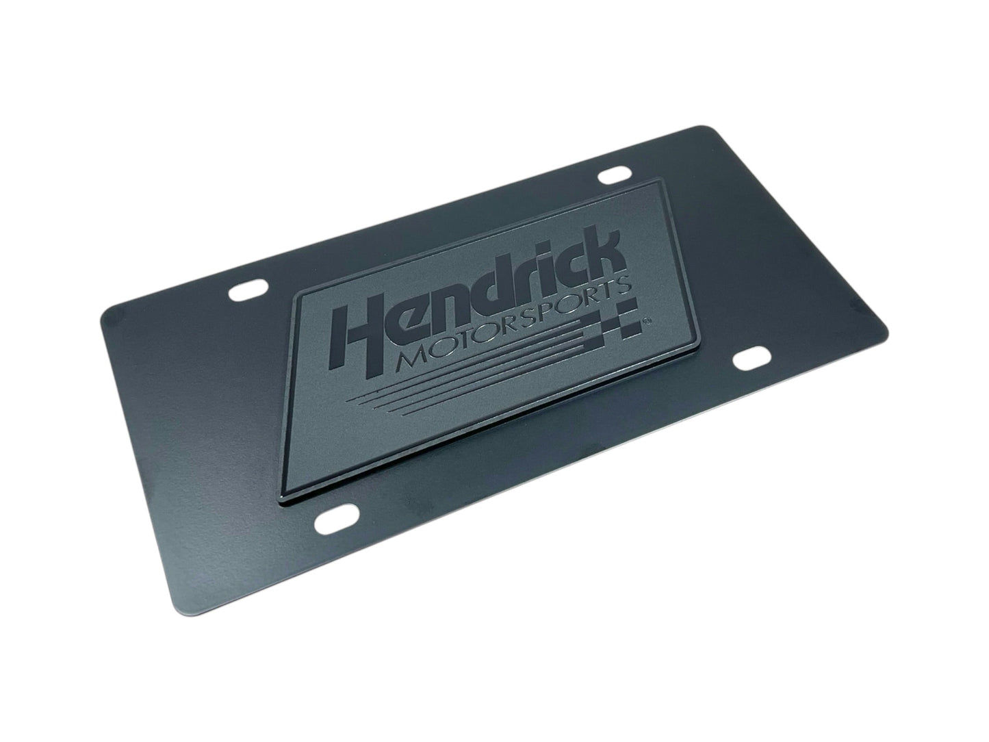 Hendrick Motorsports Blacked Out Carbon Steel License Plate
