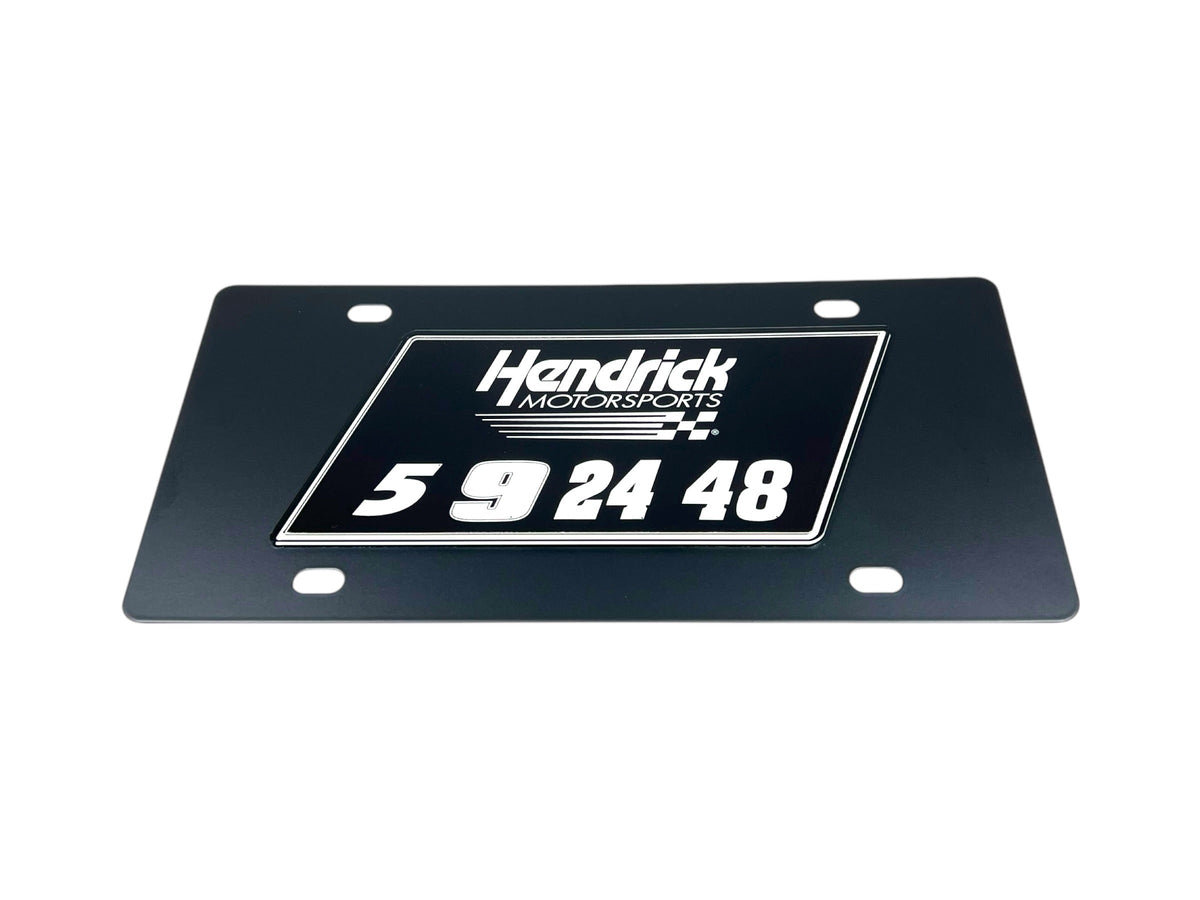 Hendrick Motorsports Team Numbers Carbon Steel License Plate