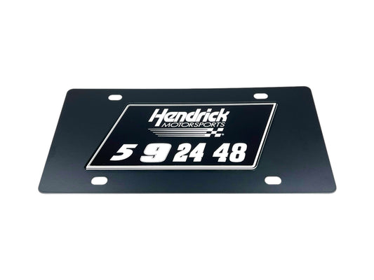 Hendrick Motorsports Team Numbers Carbon Steel License Plate