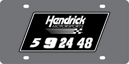 Hendrick Motorsports Team Numbers Carbon Steel License Plate