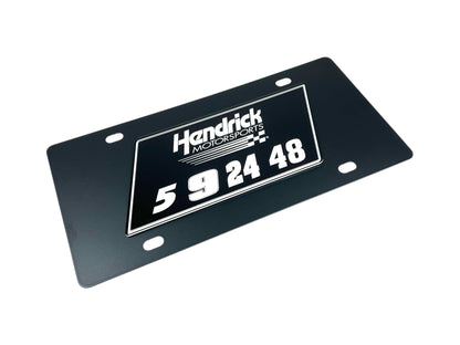 Hendrick Motorsports Team Numbers Carbon Steel License Plate