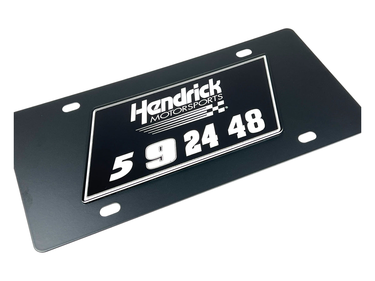 Hendrick Motorsports Team Numbers Carbon Steel License Plate