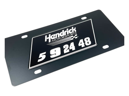 Hendrick Motorsports Team Numbers Carbon Steel License Plate