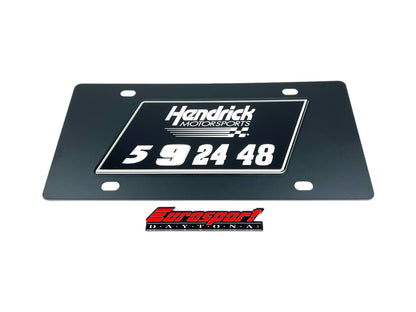 Hendrick Motorsports Team Numbers Carbon Steel License Plate
