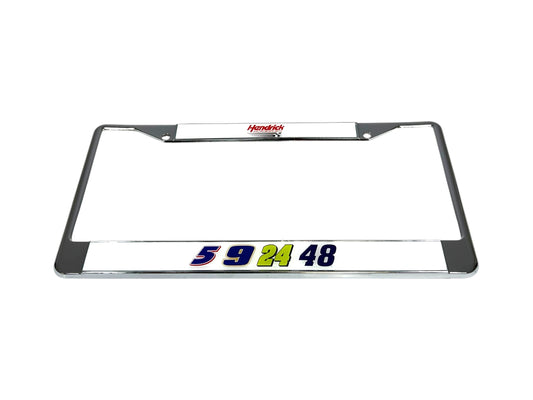 Hendrick Motorsports Team Numbers Chrome License Plate Frame