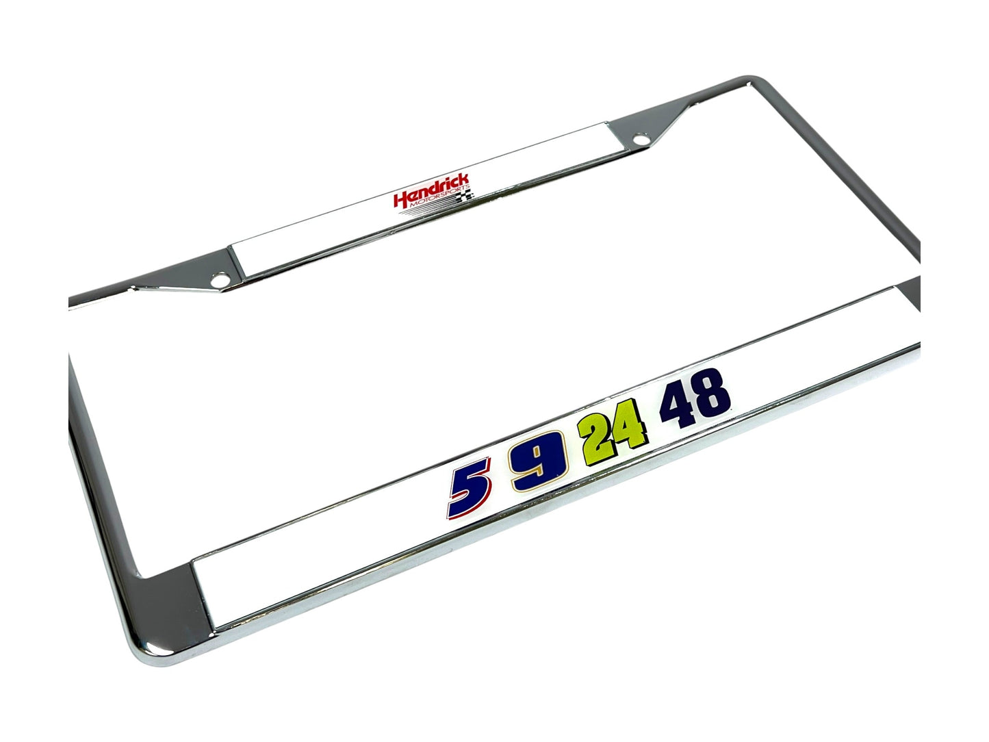 Hendrick Motorsports Team Numbers Chrome License Plate Frame
