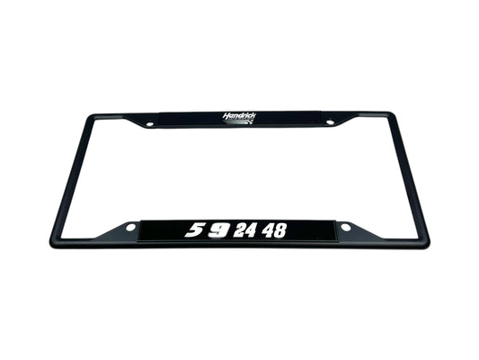 Hendrick Motorsports Team Numbers Black License Plate Frame