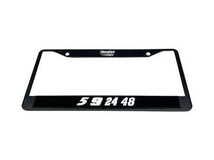 Hendrick Motorsports Team Numbers Black License Plate Frame