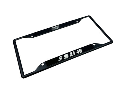 Hendrick Motorsports Team Numbers Black License Plate Frame