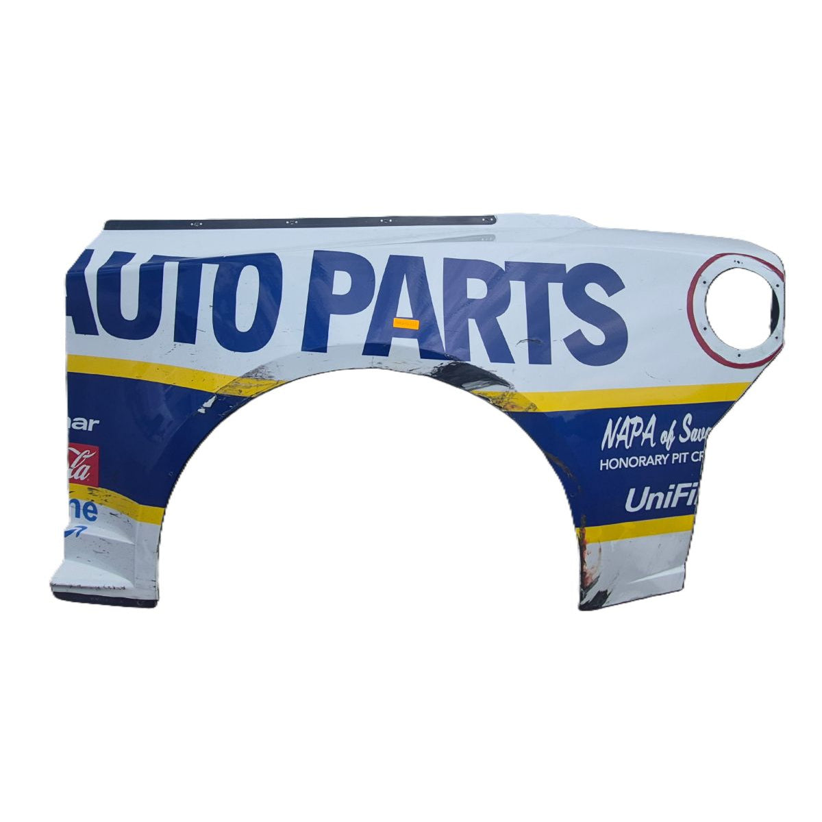 Race Used 2026 Chase Elliott #9 NAPA Auto Parts Left Side Quarter Panel - Nashville, Top 10, P.13