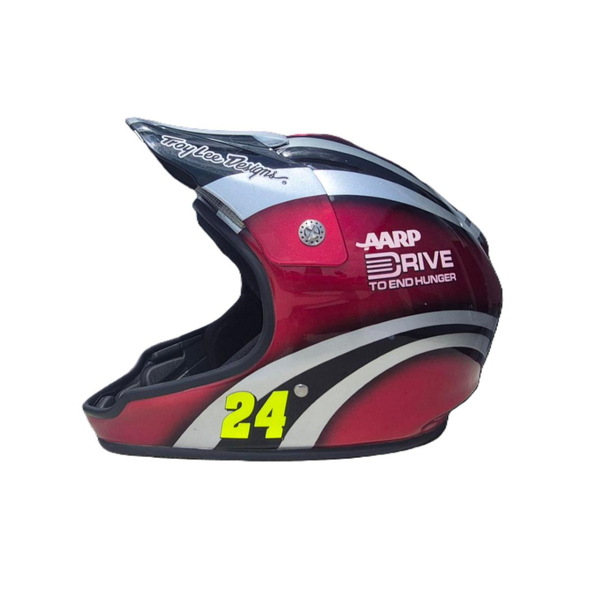 Race Used Hendrick Motorsports 2012 #24 Drive to End Hunger Pit Helmet