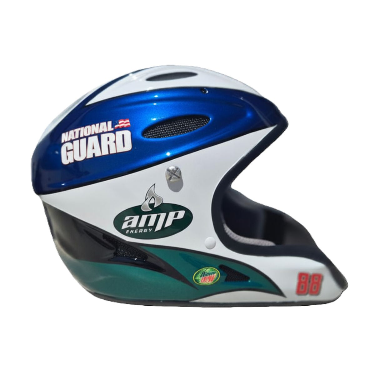 Race Used Hendrick Motorsports #88 National Guard / AMP Energy Pit Helmet