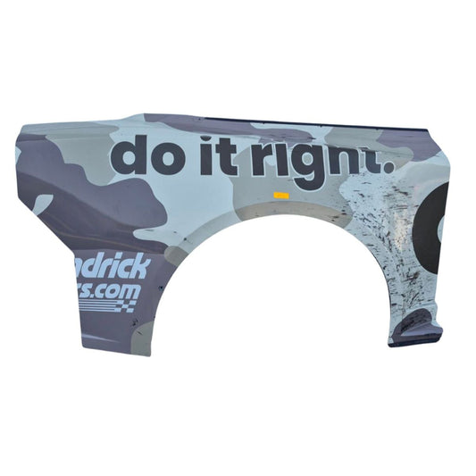 Race Used 2026 Alex Bowman #48 Ally Camo Right Rear Quarter Panel - Charlotte 1