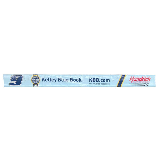 Race Used Hendrick Motorsports #9 Kelley Blue Book Pit Banner