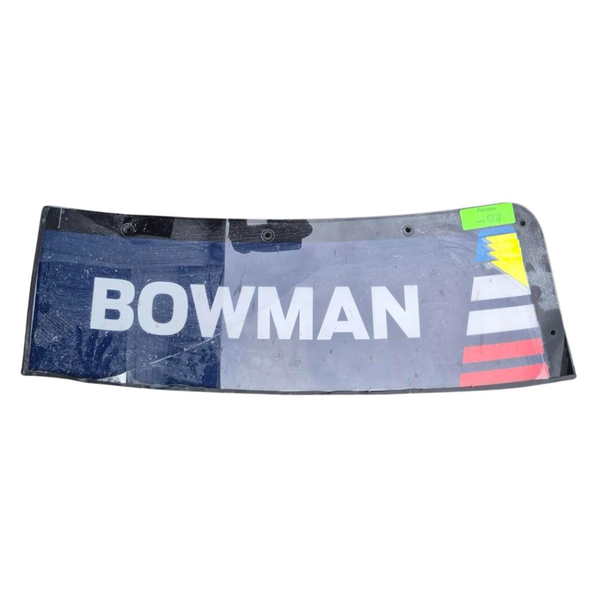 Race Used 2026 Alex Bowman #48 Windshield Name Banner & Bowtie Set - Pocono
