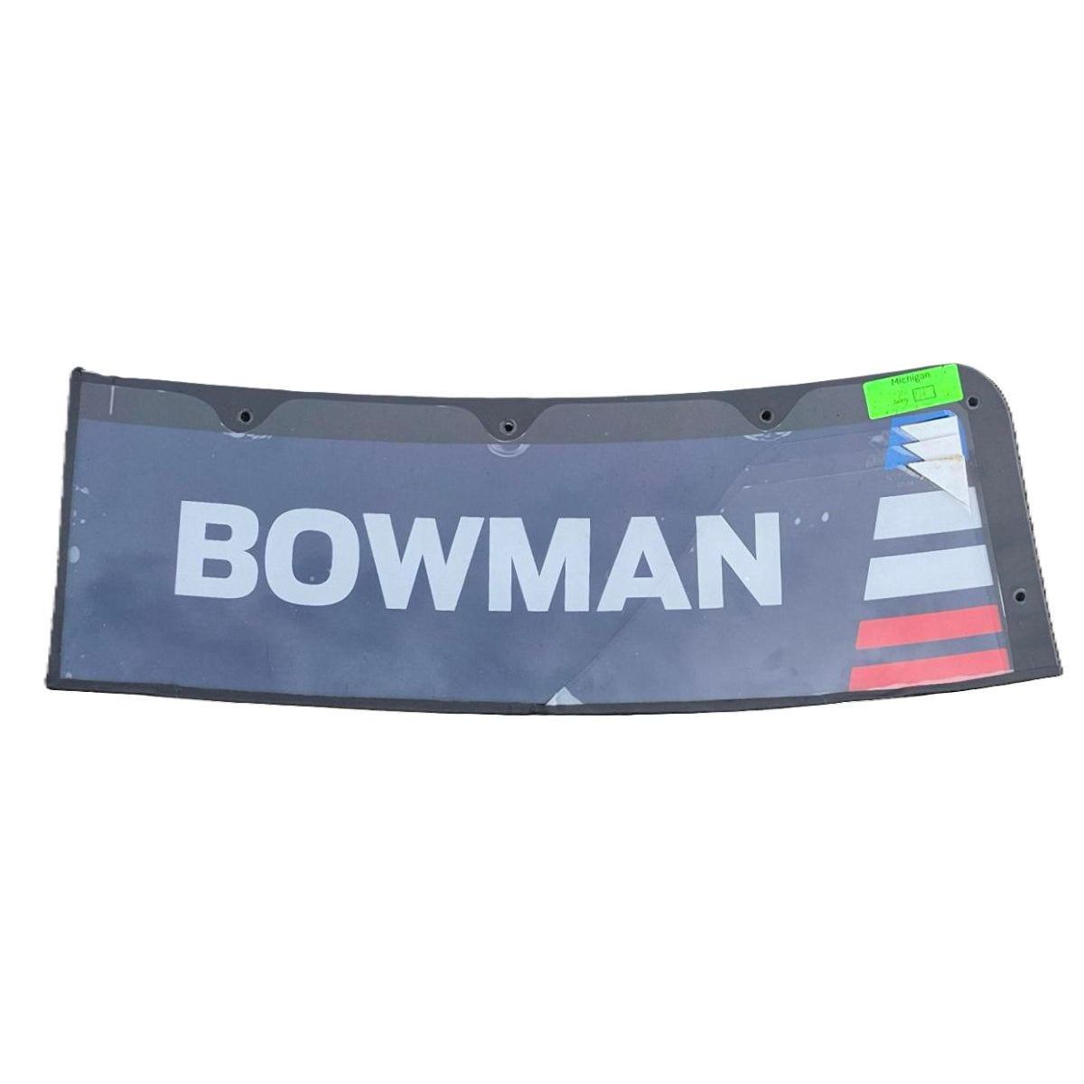 Race Used 2026 Alex Bowman #48 Windshield Name Banner & Bowtie Set - Michigan