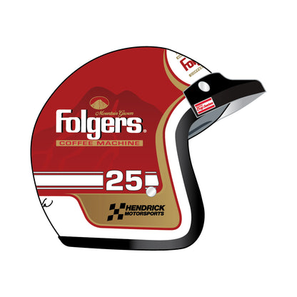 AUTOGRAPHED Ken Schrader #25 Open Face Full Size Replica Helmet