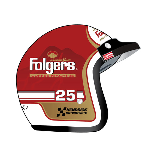 AUTOGRAPHED Ken Schrader #25 Open Face Full Size Replica Helmet