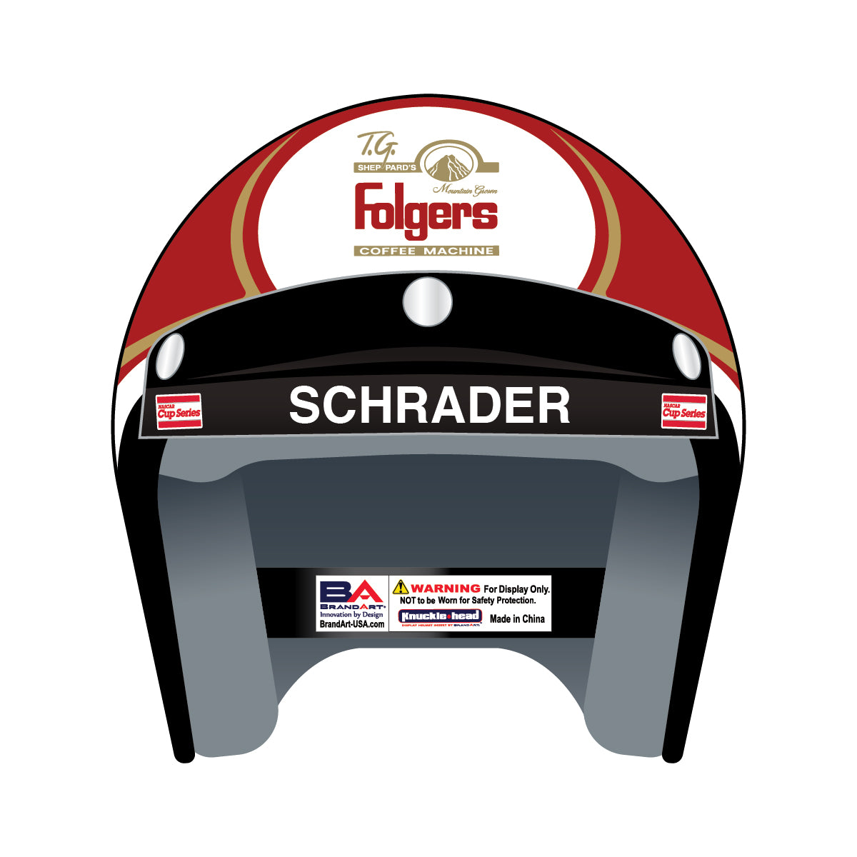 AUTOGRAPHED Ken Schrader #25 Open Face Full Size Replica Helmet