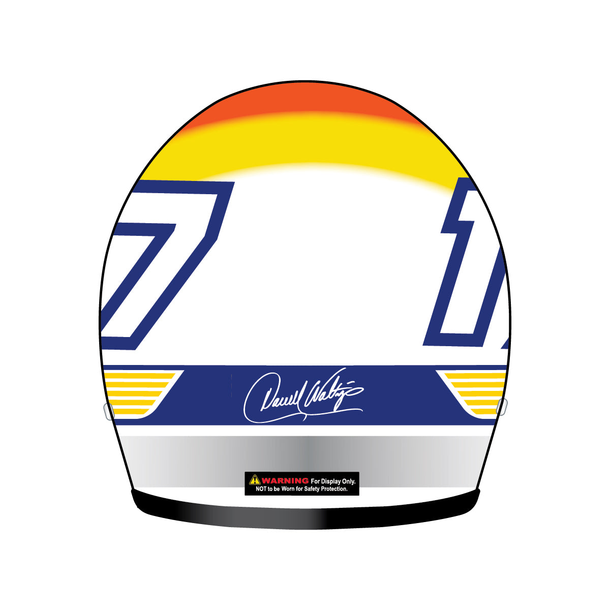 AUTOGRAPHED Darrell Waltrip #17 Open Face Miniature Replica Helmet