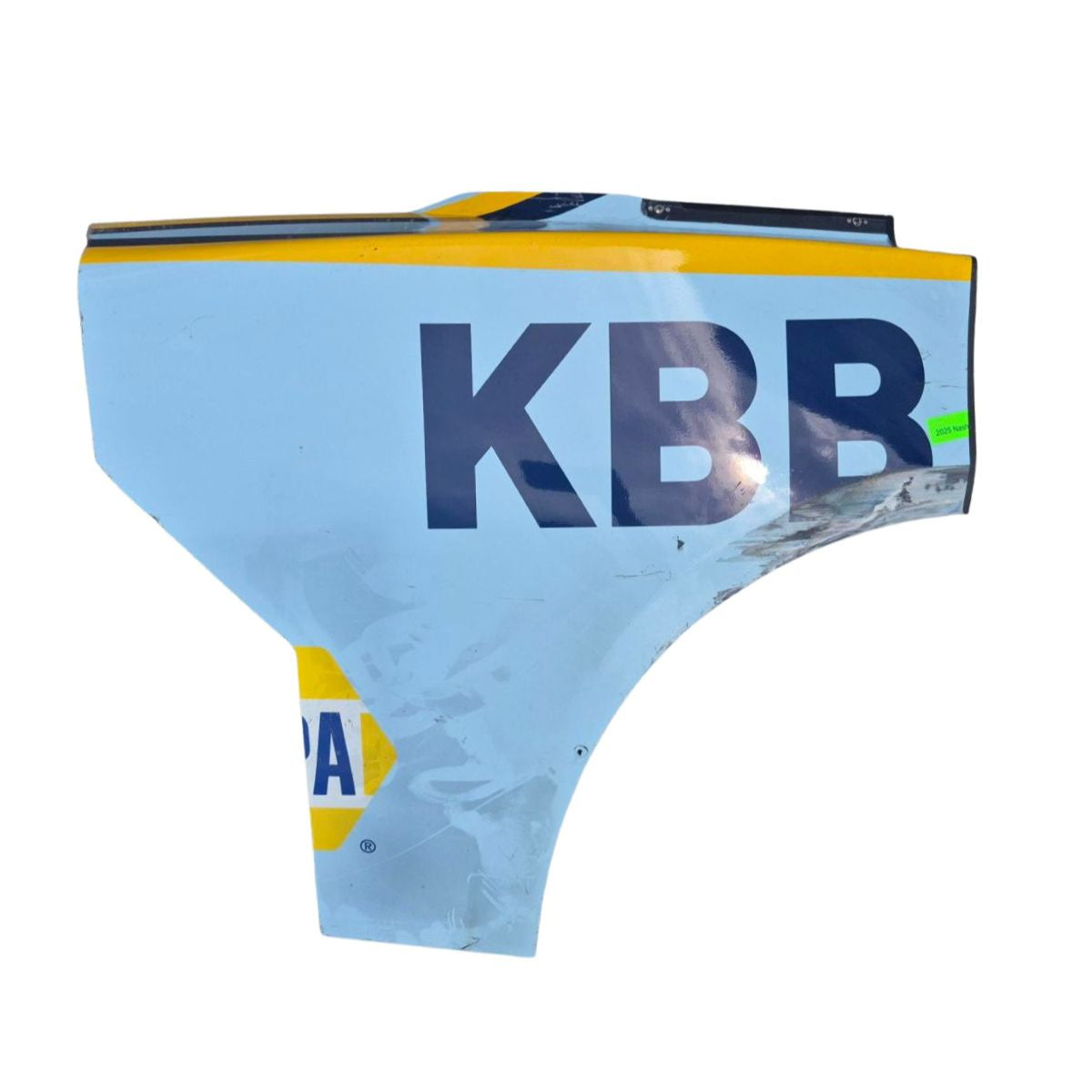 Race Used 2025 Chase Elliott #9 Kelley Blue Book Right Rear Quarter Panel ( 1 of 2 ) - Nashville
