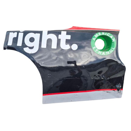 Race Used 2020 Jimmie Johnson #48 Ally Throwback Partial Left Rear Quarter Panel ( 2 of 2 )- Darlington, Southern 500
