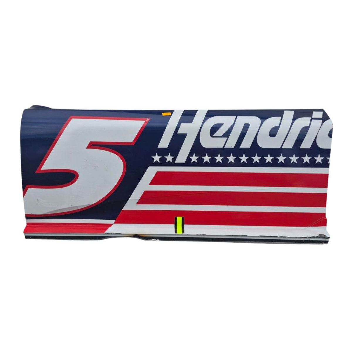 Race Used 2026 Kyle Larson #5 HendrickCars.com Patriotic Left Side Door - Inaugural Naval Base Coronado, Top 3, P.3