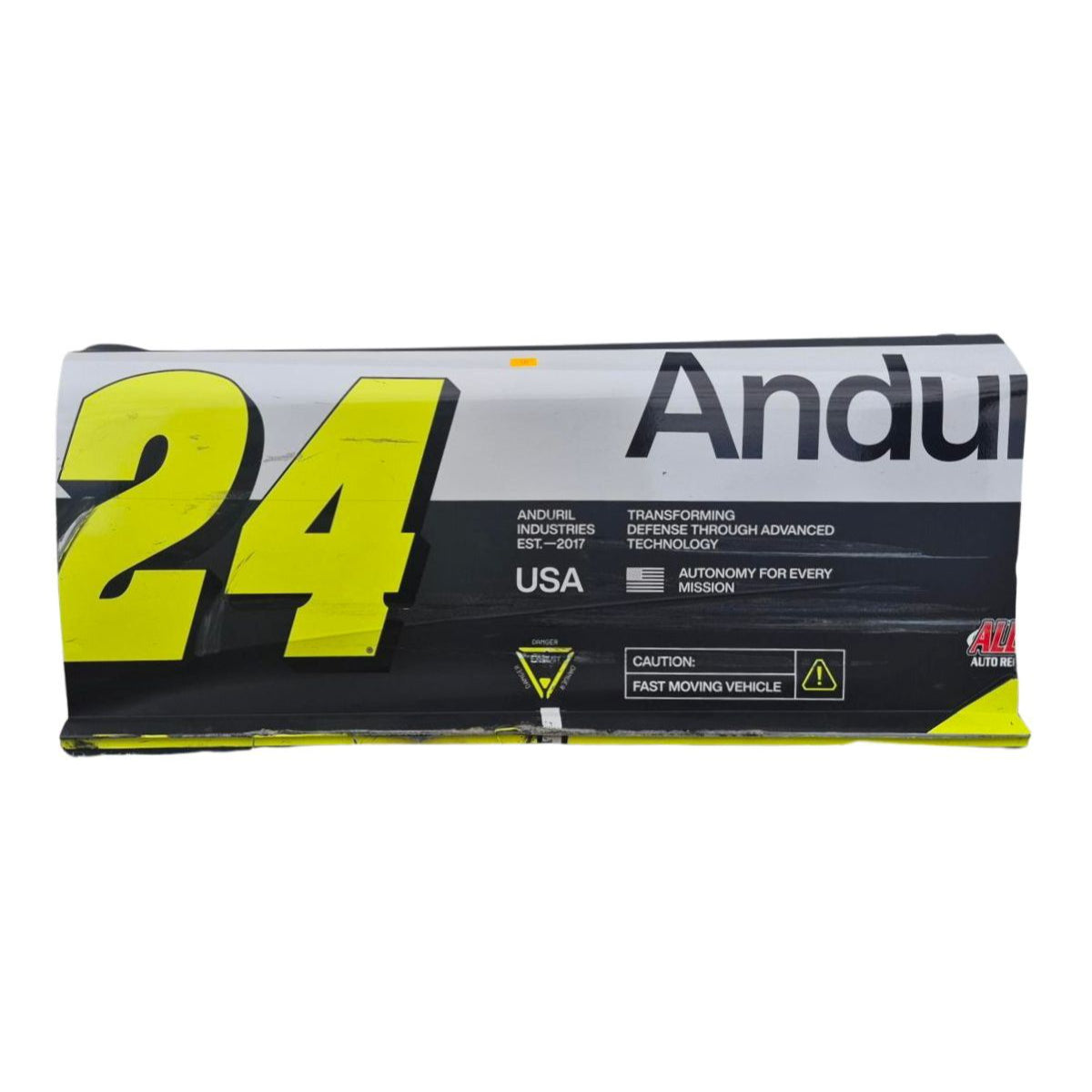Race Used 2026 William Byron #24 Anduril Left Side Door - Inaugural Naval Base Coronado
