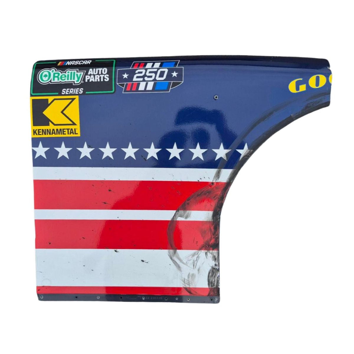 2026 Corey Day #17 HendrickCars.com Patriotic Practice Right Side Contingency Panel - Inaugural Naval Base Coronado