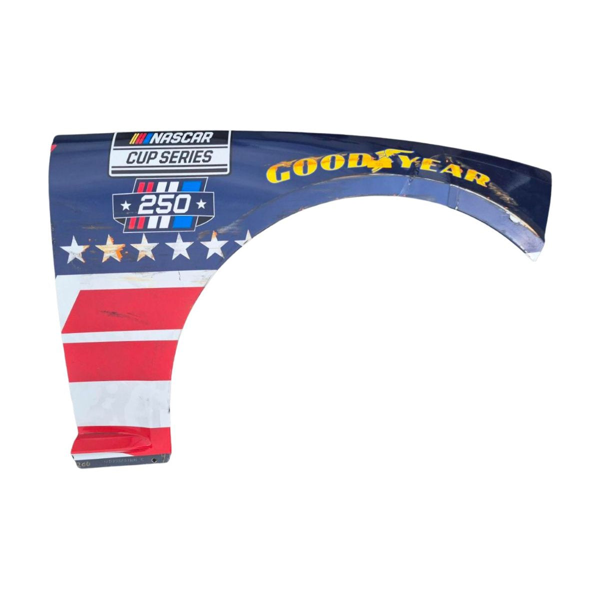 Race Used 2026 Kyle Larson #5 HendrickCars.com Patriotic Right Front Fender - Inaugural Naval Base Coronado, Top 3, P.3