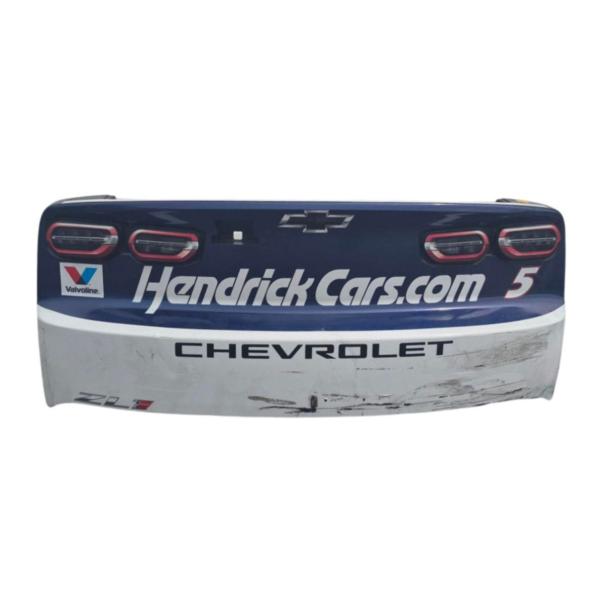 Race Used 2026 Kyle Larson #5 HendrickCars.com Patriotic Rear Bumper - Inaugural Naval Base Coronado, Top 3, P.3