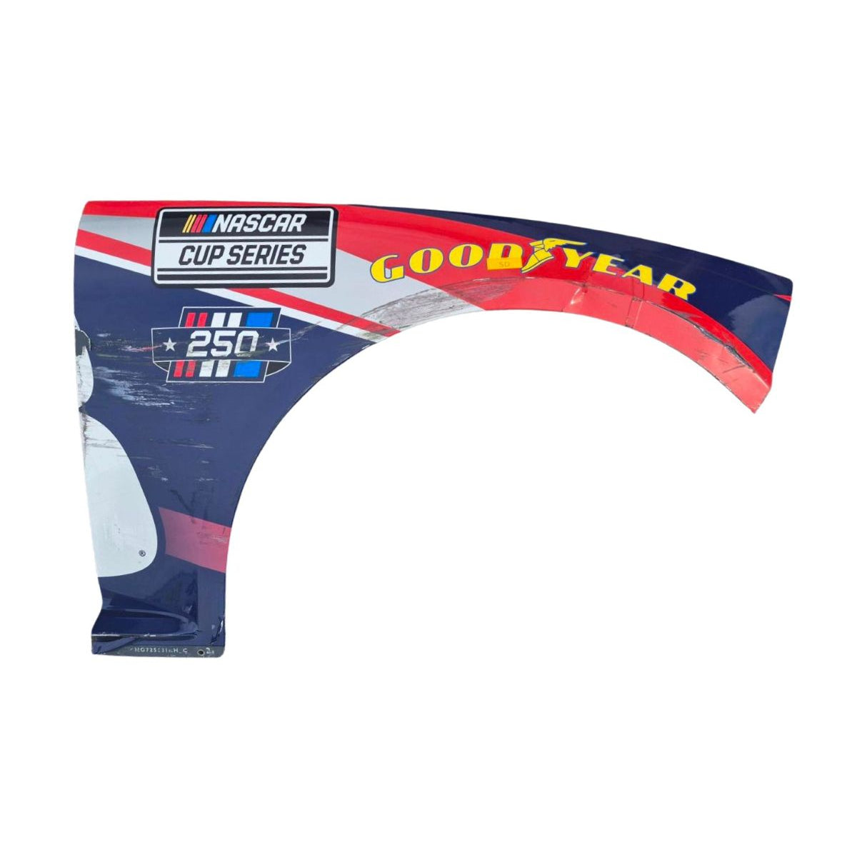 Race Used 2026 Alex Bowman #48 Ally Patriotic Right Front Fender - Inaugural Naval Base Coronado